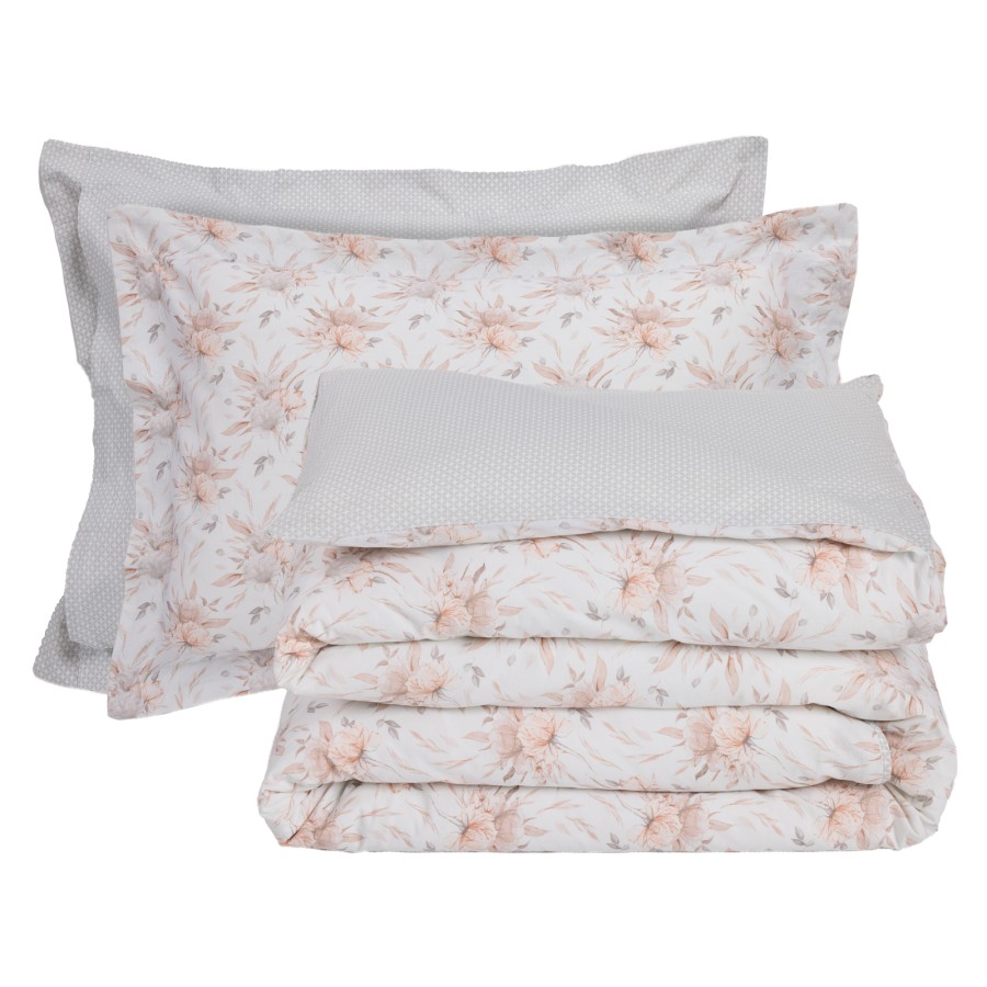 3181 Σετ Σεντόνια Υπέρδιπλα Daily 240X260 Κρεμ/Γκρι Das Home