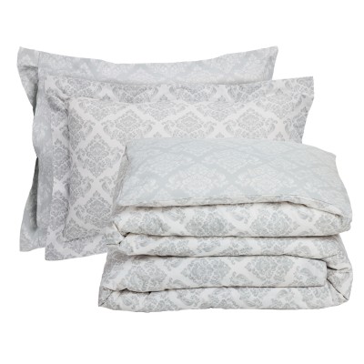 3182 Σετ Σεντόνια Υπέρδιπλα Daily 240X260 Γκρι/Εκρού Das Home