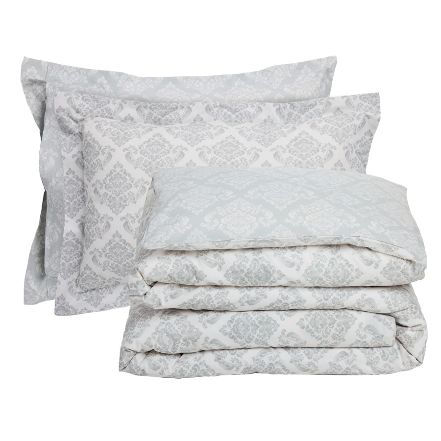 3182 Σετ Σεντόνια Υπέρδιπλα Daily 240X260 Γκρι/Εκρού Das Home