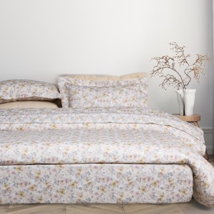 1720 Σεντόνια Σετ Υπέρδιπλα Prestige 240X260 Εκρού/Γκρι/Nude/Ώχρα Das Home