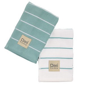 0884 Σετ Ποτηρόπανα 2Τμχ 40X60 Μέντα Das Home 0884 Σετ Ποτηρόπανα 2Τμχ 40X60 Μέντα Das Home