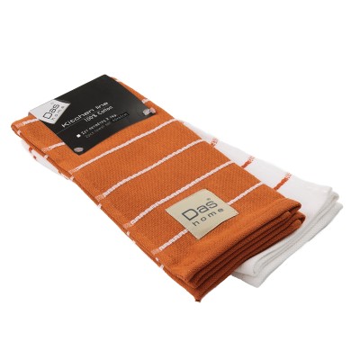 0886 Σετ Ποτηρόπανα 2Τμχ 40X60 Τερακότα Das Home 0886 Σετ Ποτηρόπανα 2Τμχ 40X60 Τερακότα Das Home