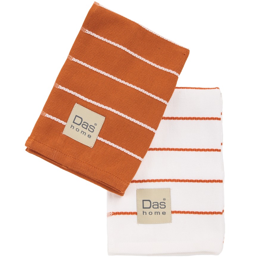 0886 Σετ Ποτηρόπανα 2Τμχ 40X60 Τερακότα Das Home 0886 Σετ Ποτηρόπανα 2Τμχ 40X60 Τερακότα Das Home