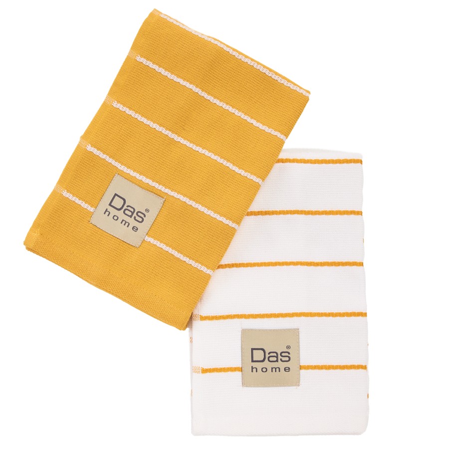 0887 Σετ Ποτηρόπανα 2Τμχ 40X60 Ώχρα Das Home 0887 Σετ Ποτηρόπανα 2Τμχ 40X60 Ώχρα Das Home