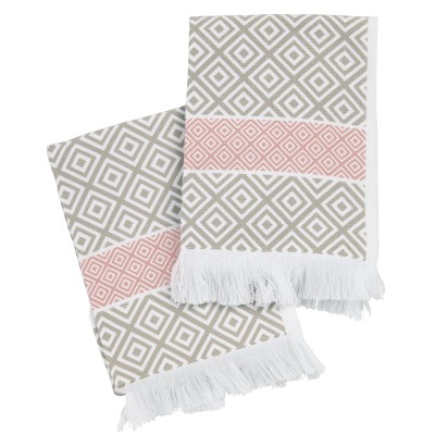 0894 Σετ Ποτηρόπανα 2Τμχ 30X50 Ταμπάς/Nude Das Home