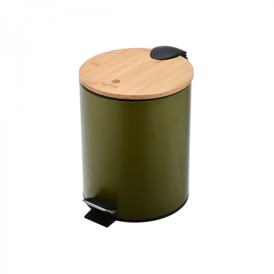ESTIA ΧΑΡΤΟΔΟΧΕΙΟ ΜΠΑΝΙΟΥ OLIVE SERIES SOFT CLOSE 5lt ΛΑΔΙ