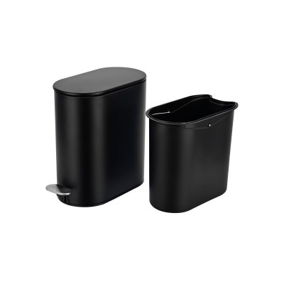 ESTIA ΧΑΡΤΟΔΟΧΕΙΟ ΜΠΑΝΙΟΥ SOFT CLOSE SLIM 5lt ΜΑΤ ΜΑΥΡΟ ESTIA ΧΑΡΤΟΔΟΧΕΙΟ ΜΠΑΝΙΟΥ SOFT CLOSE SLIM 5lt ΜΑΤ ΜΑΥΡΟ