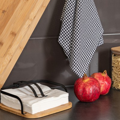 ESTIA ΧΑΡΤΟΠΕΤΣΕΤΟΘΗΚΗ BAMBOO ESSENTIALS ΤΕΤΡΑΓΩΝΗ ΜΕΤΑΛΛΙΚΗ 20x20x7cm ESTIA ΧΑΡΤΟΠΕΤΣΕΤΟΘΗΚΗ BAMBOO ESSENTIALS ΤΕΤΡΑΓΩΝΗ ΜΕΤΑΛΛΙΚΗ 20x20x7cm