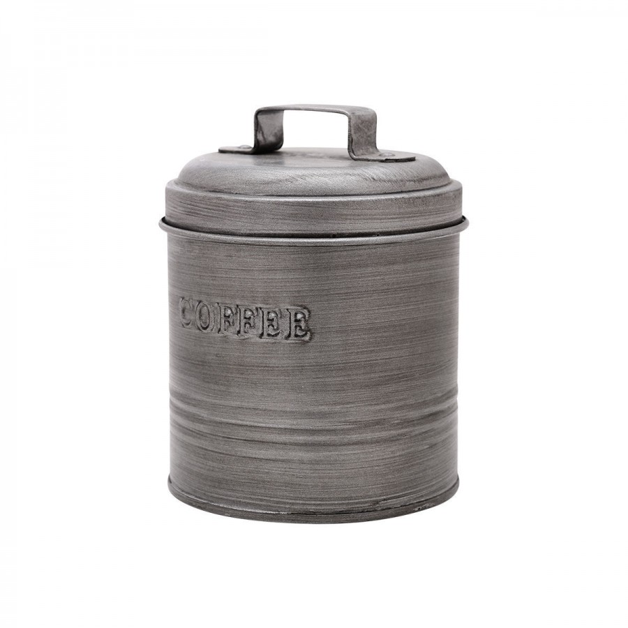 ESTIA ΔΟΧΕΙΟ ΚΑΦΕ ΜΕΤΑΛΛΙΚΟ 11x11x14cm ΜΕ ΑΕΡΟΣΤΕΓΕΣ ΚΑΠΑΚΙ