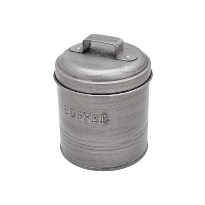 ESTIA ΔΟΧΕΙΟ ΚΑΦΕ ΜΕΤΑΛΛΙΚΟ 11x11x14cm ΜΕ ΑΕΡΟΣΤΕΓΕΣ ΚΑΠΑΚΙ