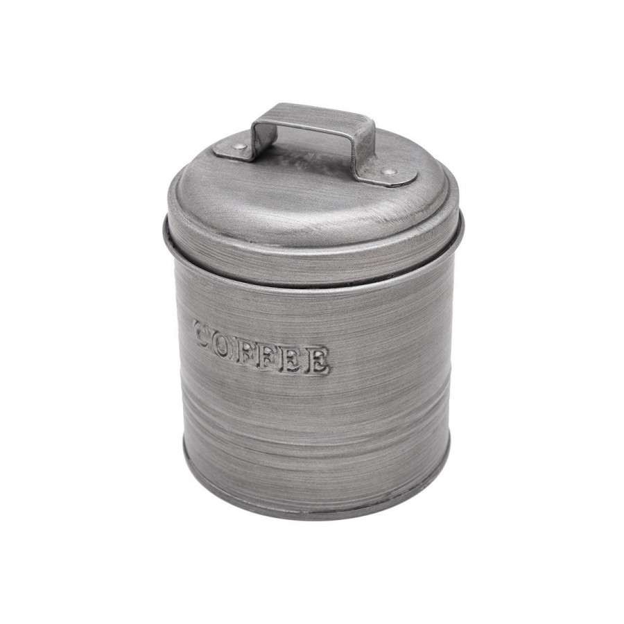 ESTIA ΔΟΧΕΙΟ ΚΑΦΕ ΜΕΤΑΛΛΙΚΟ 11x11x14cm ΜΕ ΑΕΡΟΣΤΕΓΕΣ ΚΑΠΑΚΙ