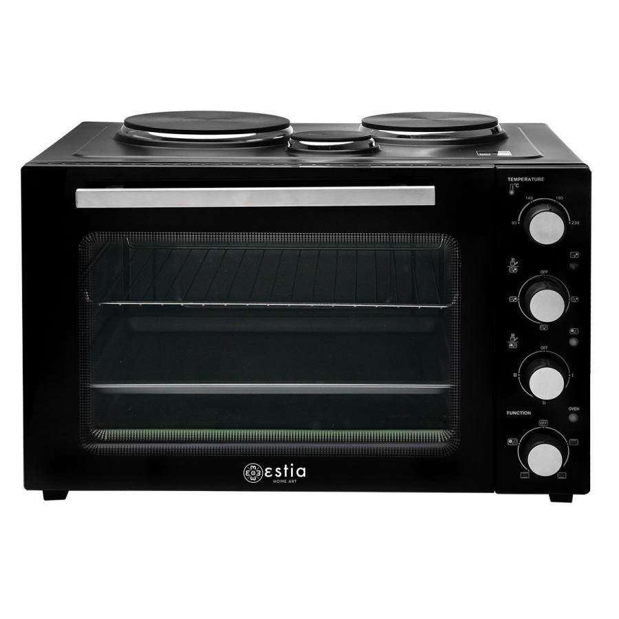 ESTIA ΗΛΕΚΤΡΙΚΟ ΦΟΥΡΝΑΚΙ COMPACT COOKER 3250W 48lt ΜΕ 3 ΕΣΤΙΕΣ ΚΑΙ ΛΕΙΤΟΥΡΓΙΑ ΑΕΡΑ
