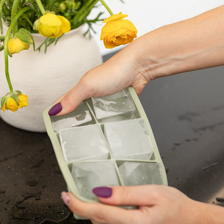 ESTIA ΠΑΓΟΘΗΚΗ ΣΙΛΙΚΟΝΗΣ 6 ΘΕΣΕΩΝ MINT GREEN 16x10x4 cm