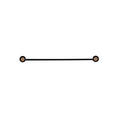 ESTIA ΠΕΤΣΕΤΟΘΗΚΗ ΕΠΙΤΟΙΧΙΑ BAMBOO ESSENTIALS ΜΟΝΗ ΜΕΤΑΛΛΙΚΗ 9x65.4x5.2 ΜΑΥΡΗ