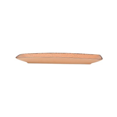 ESTIA ΠΙΑΤΕΛΑ ΟΡΘΟΓΩΝΙΑ TERRA SALMON ΠΟΡΣΕΛΑΝΙΝΗ 27x16cm