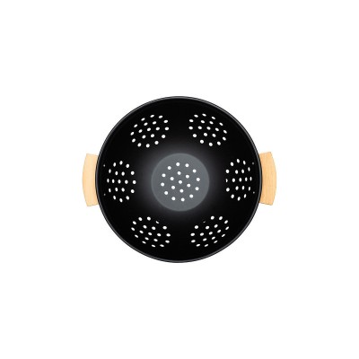 ESTIA ΣΟΥΡΩΤΗΡΙ ΖΥΜΑΡΙΚΩΝ BAMBOO ESSENTIALS ΜΕΤΑΛΛΙΚΟ ΜΕ ΛΑΒΕΣ 24x24x13.7cm ΜΑΥΡΟ