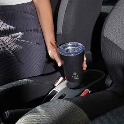 ESTIA ΘΕΡΜΟΣ COFFEE MUG SAVE THE AEGEAN 350ml MIDNIGHT BLACK ESTIA ΘΕΡΜΟΣ COFFEE MUG SAVE THE AEGEAN 350ml MIDNIGHT BLACK