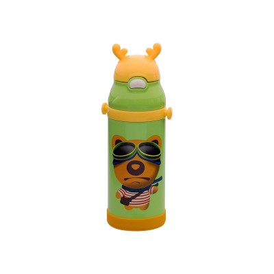 ESTIA ΘΕΡΜΟΣ ΠΑΙΔΙΚΟ ANIMALS ΑΝΟΞΕΙΔΩΤΟ 350ml BEAR GREEN