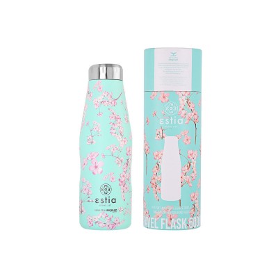 ESTIA ΘΕΡΜΟΣ TRAVEL FLASK SAVE THE AEGEAN 500ml BLOSSOM GREEN ESTIA ΘΕΡΜΟΣ TRAVEL FLASK SAVE THE AEGEAN 500ml BLOSSOM GREEN