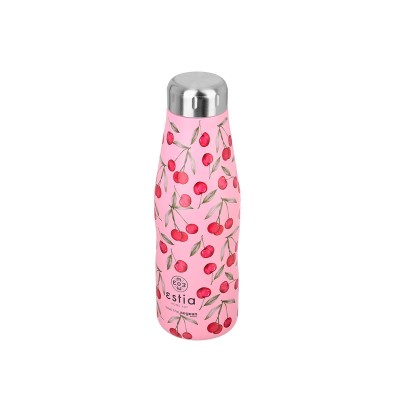 ESTIA ΘΕΡΜΟΣ TRAVEL FLASK SAVE THE AEGEAN 500ml CHERRY ROSE ESTIA ΘΕΡΜΟΣ TRAVEL FLASK SAVE THE AEGEAN 500ml CHERRY ROSE