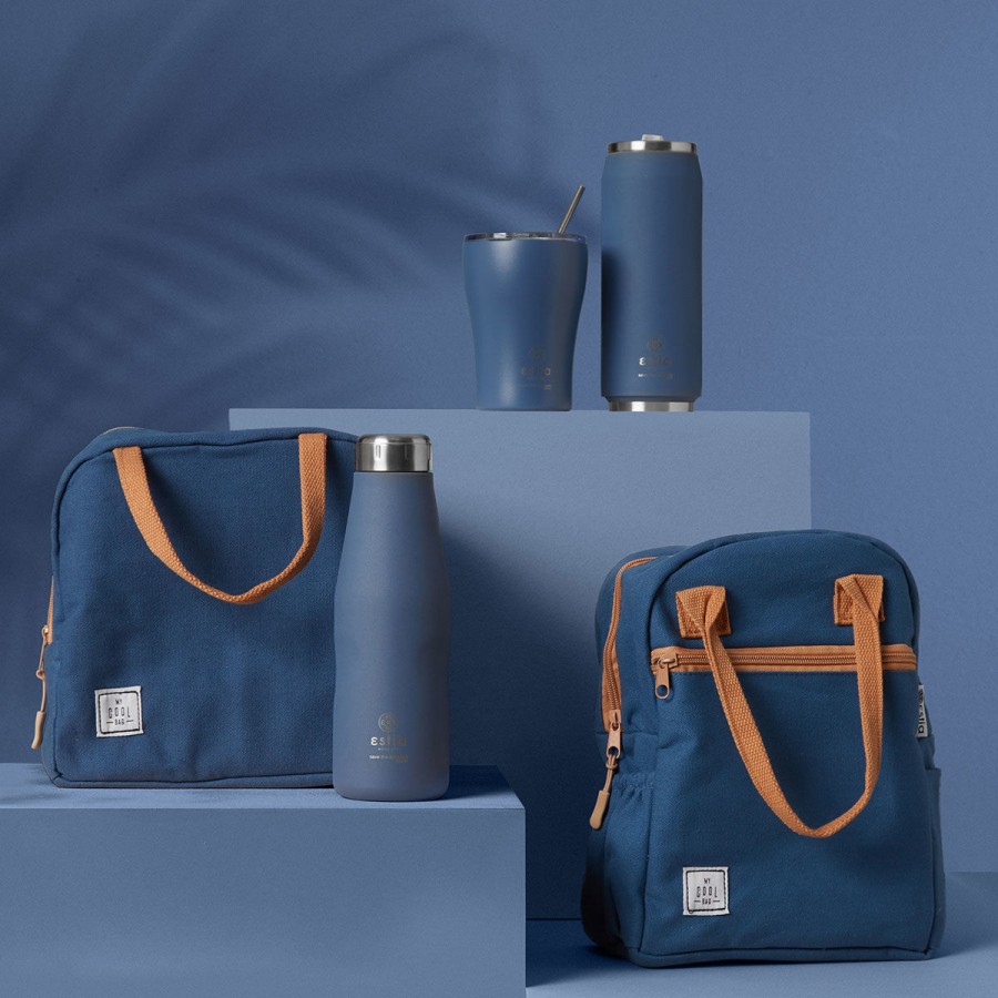 ESTIA ΘΕΡΜΟΣ TRAVEL FLASK SAVE THE AEGEAN 500ml DENIM BLUE ESTIA ΘΕΡΜΟΣ TRAVEL FLASK SAVE THE AEGEAN 500ml DENIM BLUE