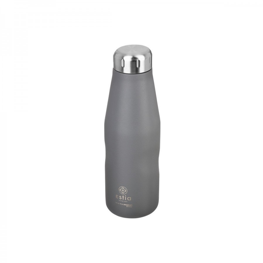 ESTIA ΘΕΡΜΟΣ TRAVEL FLASK SAVE THE AEGEAN 500ml FJORD GREY ESTIA ΘΕΡΜΟΣ TRAVEL FLASK SAVE THE AEGEAN 500ml FJORD GREY