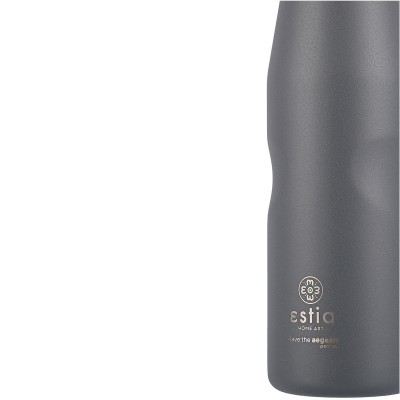 ESTIA ΘΕΡΜΟΣ TRAVEL FLASK SAVE THE AEGEAN 500ml FJORD GREY ESTIA ΘΕΡΜΟΣ TRAVEL FLASK SAVE THE AEGEAN 500ml FJORD GREY