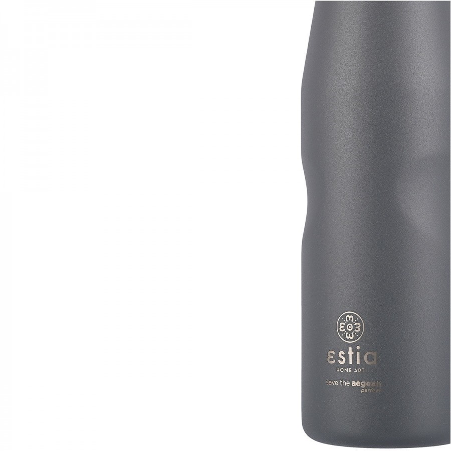 ESTIA ΘΕΡΜΟΣ TRAVEL FLASK SAVE THE AEGEAN 500ml FJORD GREY ESTIA ΘΕΡΜΟΣ TRAVEL FLASK SAVE THE AEGEAN 500ml FJORD GREY