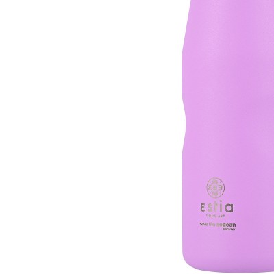 ESTIA ΘΕΡΜΟΣ TRAVEL FLASK SAVE THE AEGEAN 500ml LAVENDER PURPLE