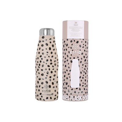 ESTIA ΘΕΡΜΟΣ TRAVEL FLASK SAVE THE AEGEAN 500ml LEOPARD TAUPE ESTIA ΘΕΡΜΟΣ TRAVEL FLASK SAVE THE AEGEAN 500ml LEOPARD TAUPE