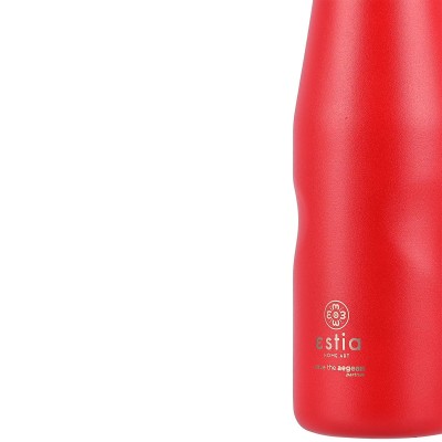 ESTIA ΘΕΡΜΟΣ TRAVEL FLASK SAVE THE AEGEAN 500ml SCARLET RED ESTIA ΘΕΡΜΟΣ TRAVEL FLASK SAVE THE AEGEAN 500ml SCARLET RED