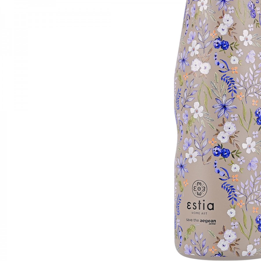 ESTIA ΘΕΡΜΟΣ TRAVEL FLASK SAVE THE AEGEAN 500ml SYMPHONY TAUPE ESTIA ΘΕΡΜΟΣ TRAVEL FLASK SAVE THE AEGEAN 500ml SYMPHONY TAUPE