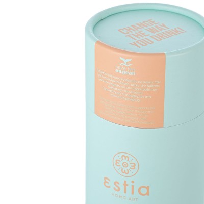 ESTIA ΘΕΡΜΟΣ TRAVEL FLASK SAVE THE AEGEAN 750ml BERMUDA GREEN ESTIA ΘΕΡΜΟΣ TRAVEL FLASK SAVE THE AEGEAN 750ml BERMUDA GREEN
