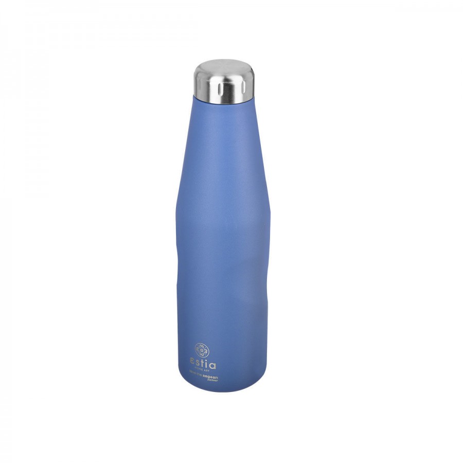 ESTIA ΘΕΡΜΟΣ TRAVEL FLASK SAVE THE AEGEAN 750ml DENIM BLUE ESTIA ΘΕΡΜΟΣ TRAVEL FLASK SAVE THE AEGEAN 750ml DENIM BLUE