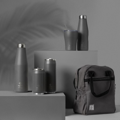 ESTIA ΘΕΡΜΟΣ TRAVEL FLASK SAVE THE AEGEAN 750ml FJORD GREY ESTIA ΘΕΡΜΟΣ TRAVEL FLASK SAVE THE AEGEAN 750ml FJORD GREY