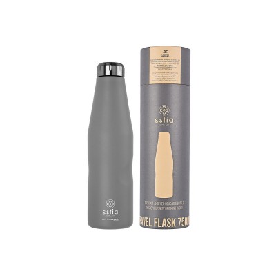 ESTIA ΘΕΡΜΟΣ TRAVEL FLASK SAVE THE AEGEAN 750ml FJORD GREY ESTIA ΘΕΡΜΟΣ TRAVEL FLASK SAVE THE AEGEAN 750ml FJORD GREY