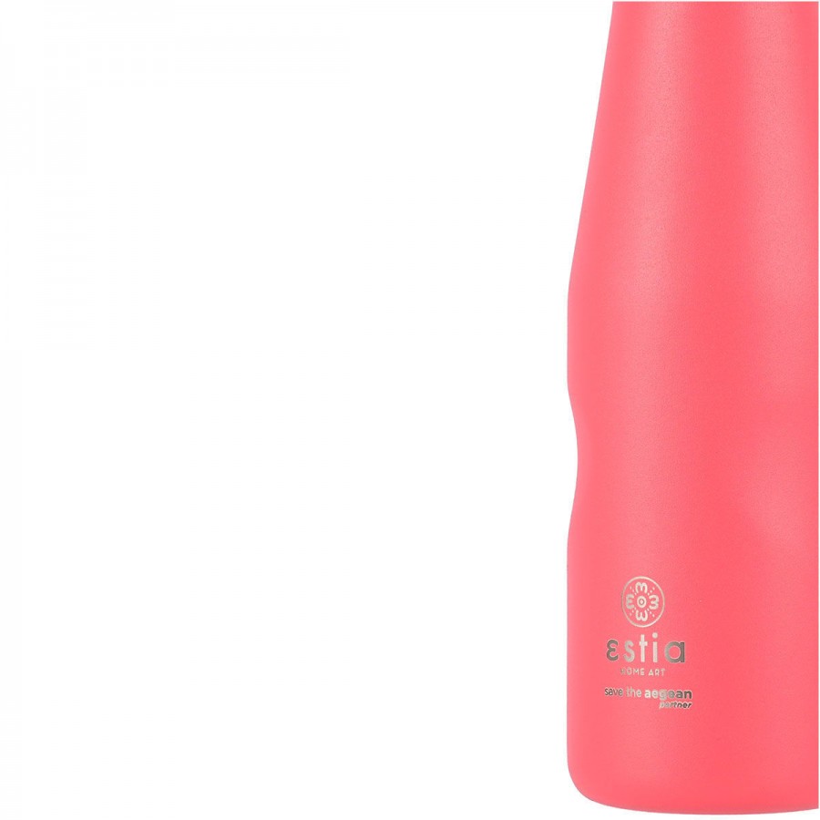 ESTIA ΘΕΡΜΟΣ TRAVEL FLASK SAVE THE AEGEAN 750ml FUSION CORAL ESTIA ΘΕΡΜΟΣ TRAVEL FLASK SAVE THE AEGEAN 750ml FUSION CORAL