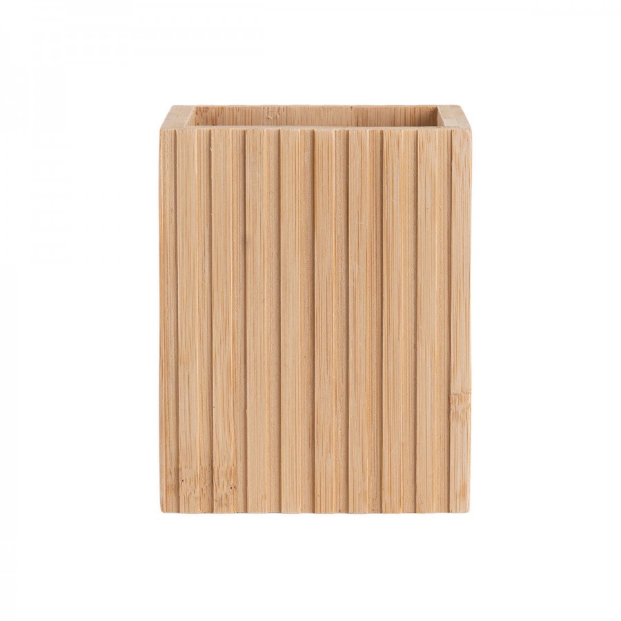 ESTIA ΘΗΚΗ ΟΔΟΝΤΟΒΟΥΡΤΣΑΣ BAMBOO ESSENTIALS ΤΕΤΡΑΓΩΝΗ 8.3x6.5x10.3cm