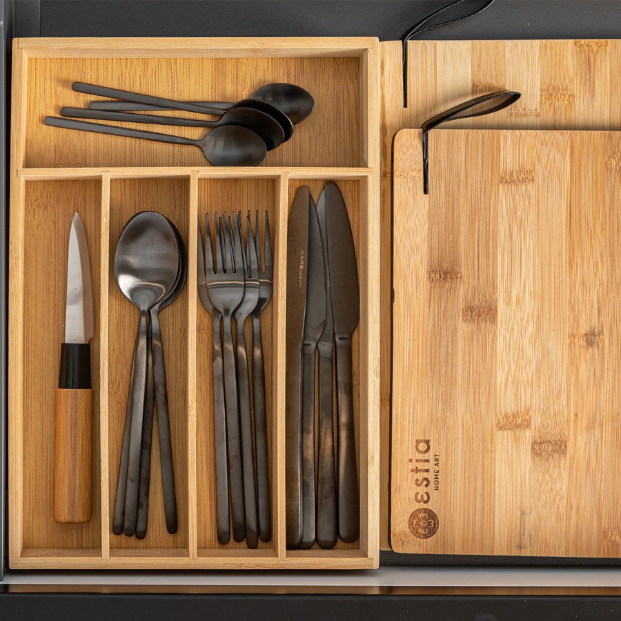 ESTIA ΘΗΚΗ ΣΥΡΤΑΡΙΟΥ ΓΙΑ ΜΑΧΑΙΡΟΠΙΡΟΥΝΑ BAMBOO ESSENTIALS 5 ΘΕΣΕΩΝ 33x23x4.5cm ESTIA ΘΗΚΗ ΣΥΡΤΑΡΙΟΥ ΓΙΑ ΜΑΧΑΙΡΟΠΙΡΟΥΝΑ BAMBOO ESSENTIALS 5 ΘΕΣΕΩΝ 33x23x4.5cm