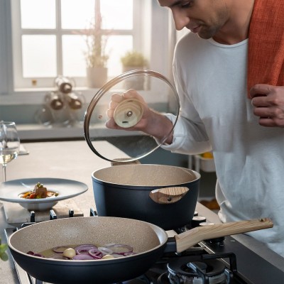 ESTIA ΤΗΓΑΝΙ EARTH ΑΝΤΙΚΟΛΛΗΤΙΚΟ ΠΡΕΣΣΑΡΙΣΤΟΥ ΑΛΟΥΜΙΝΙΟΥ 24cm ESTIA ΤΗΓΑΝΙ EARTH ΑΝΤΙΚΟΛΛΗΤΙΚΟ ΠΡΕΣΣΑΡΙΣΤΟΥ ΑΛΟΥΜΙΝΙΟΥ 24cm