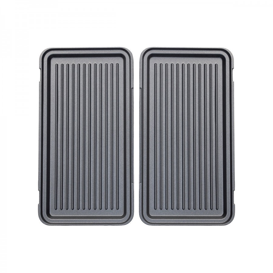 ESTIA ΤΟΣΤΙΕΡΑ BLACK & INOX 2 ΘΕΣΕΩΝ 850w ΜΕ ΑΠΟΣΠΩΜΕΝΕΣ ΑΝΤΙΚΟΛΛΗΤΙΚΕΣ ΠΛΑΚΕΣ