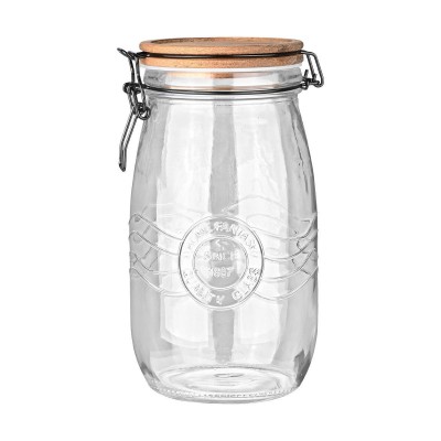 ESTIA ΔΟΧΕΙΟ ΑΠΟΘΗΚΕΥΣΗΣ ALLURE ΓΥΑΛΙΝΟ 1500ml ΜΕ ΚΛΙΠ ΚΑΠΑΚΙ
