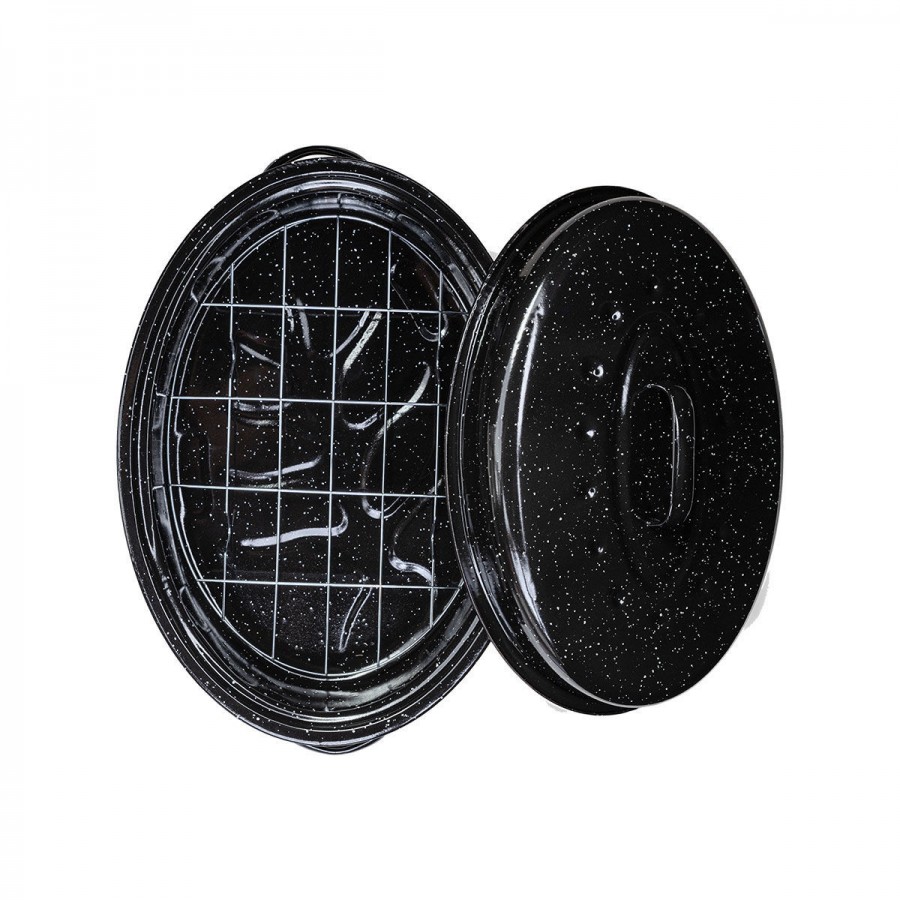 ESTIA ΓΑΣΤΡΑ ENAMEL ΕΜΑΓΙΕ 40x27x15cm 4.8lt ΜΕ ΣΧΑΡΑ