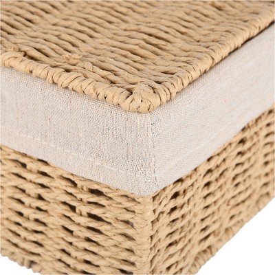 ESTIA ΚΟΥΤΙ ΑΠΟΘΗΚΕΥΣΗΣ & ΟΡΓΑΝΩΣΗΣ BOTANICA 28x20x10cm ΜΕ ΕΣΩΤΕΡΙΚΗ ΕΠΕΝΔΥΣΗ & ΚΑΠΑΚΙ