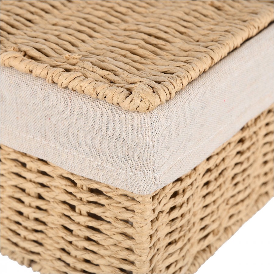 ESTIA ΚΟΥΤΙ ΑΠΟΘΗΚΕΥΣΗΣ & ΟΡΓΑΝΩΣΗΣ BOTANICA 28x20x10cm ΜΕ ΕΣΩΤΕΡΙΚΗ ΕΠΕΝΔΥΣΗ & ΚΑΠΑΚΙ