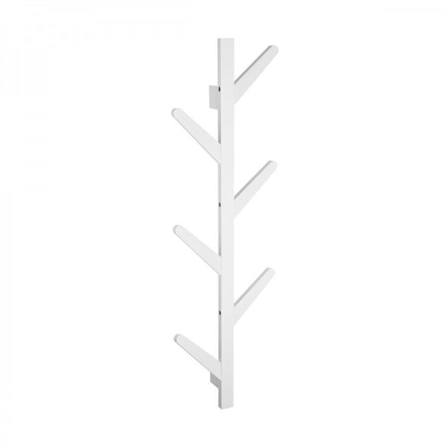 ESTIA ΚΡΕΜΑΣΤΡΑ ΤΟΙΧΟΥ BAMBOO ΚΑΘΕΤΗ 6 ΘΕΣΕΩΝ ΜΕ ΠΛΑΚΕ ΓΑΝΤΖΟΥΣ ΛΕΥΚΗ