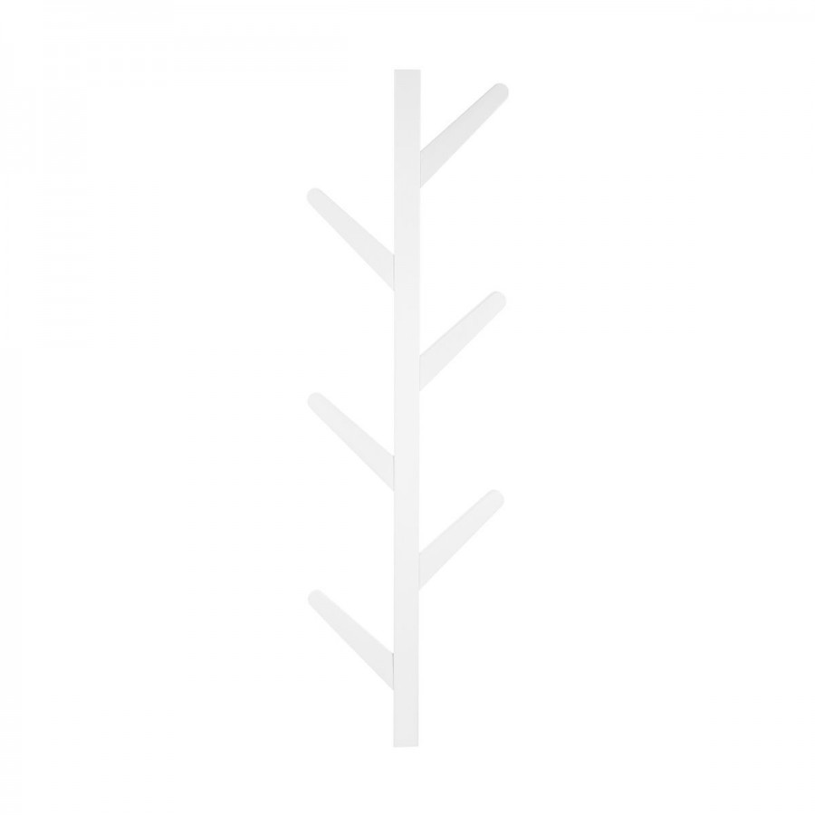 ESTIA ΚΡΕΜΑΣΤΡΑ ΤΟΙΧΟΥ BAMBOO ΚΑΘΕΤΗ 6 ΘΕΣΕΩΝ ΜΕ ΠΛΑΚΕ ΓΑΝΤΖΟΥΣ ΛΕΥΚΗ