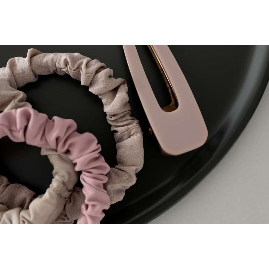 Κοκαλάκι Μαλλιών Μεταξένιο Pink 1Cm Espree