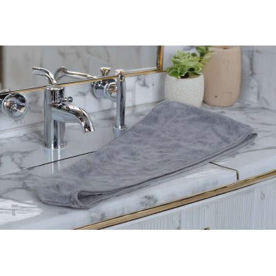 Πετσέτα Μαλλιών Τουρμπάνι Grey 25X65 Espree