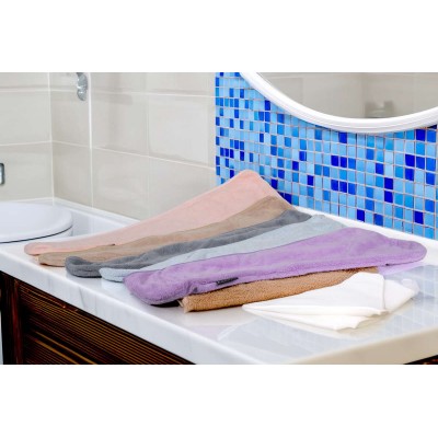Πετσέτα Μαλλιών Τουρμπάνι Grey 25X65 Espree